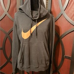 Nike Women's Hoodie in Black with rose gold Logo
